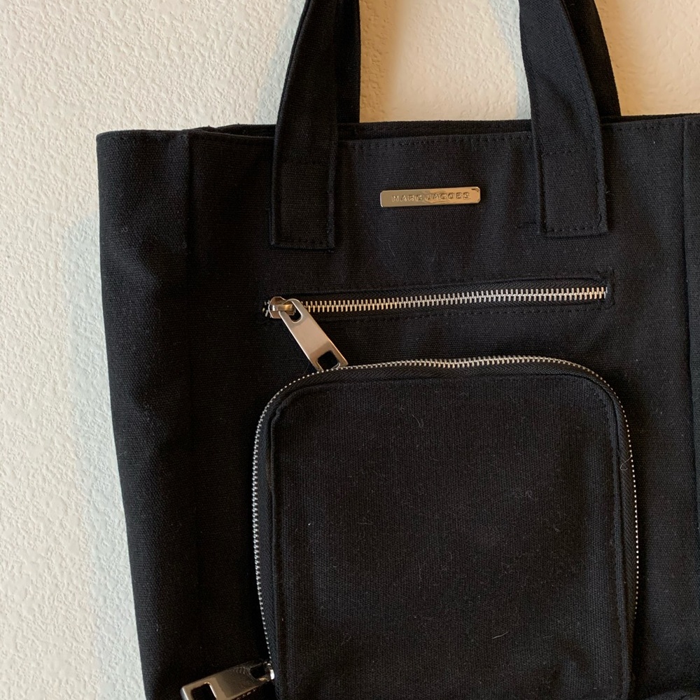 MARC JACOBS • Black canvas tote